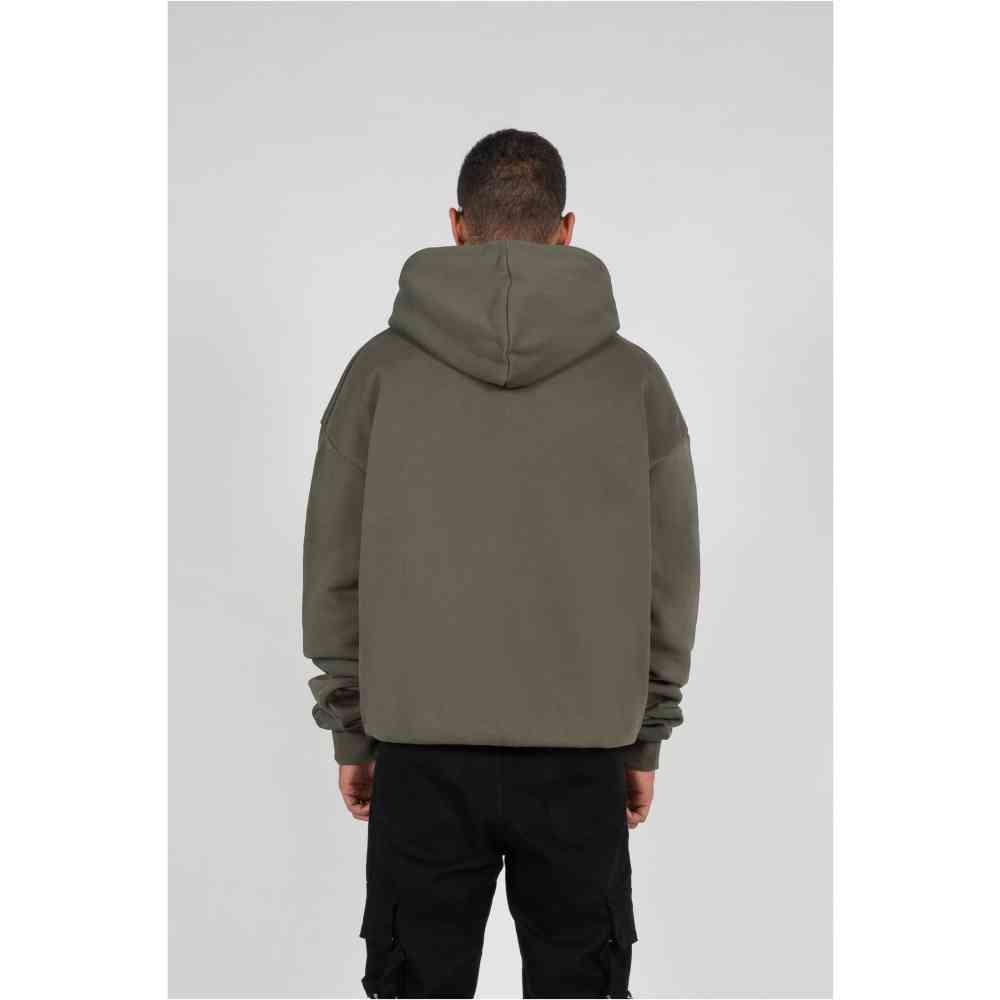 MJ GONZALES - Wave V.1 X Heavy Oversized Hoodie/trui - Olijfgroen